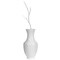 Modern Large Tall flower vase, White Unique Trumpet Floor Vase, 22 Inch High Floor Vase, Home Interior Decoration, Modern Floor Vase, Tall Floor Vases for Entryway and Living Room and Office
